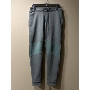 On Cloud Mens Green Stretch Jogger Running Active Drawstring Sweatpants Sz Med